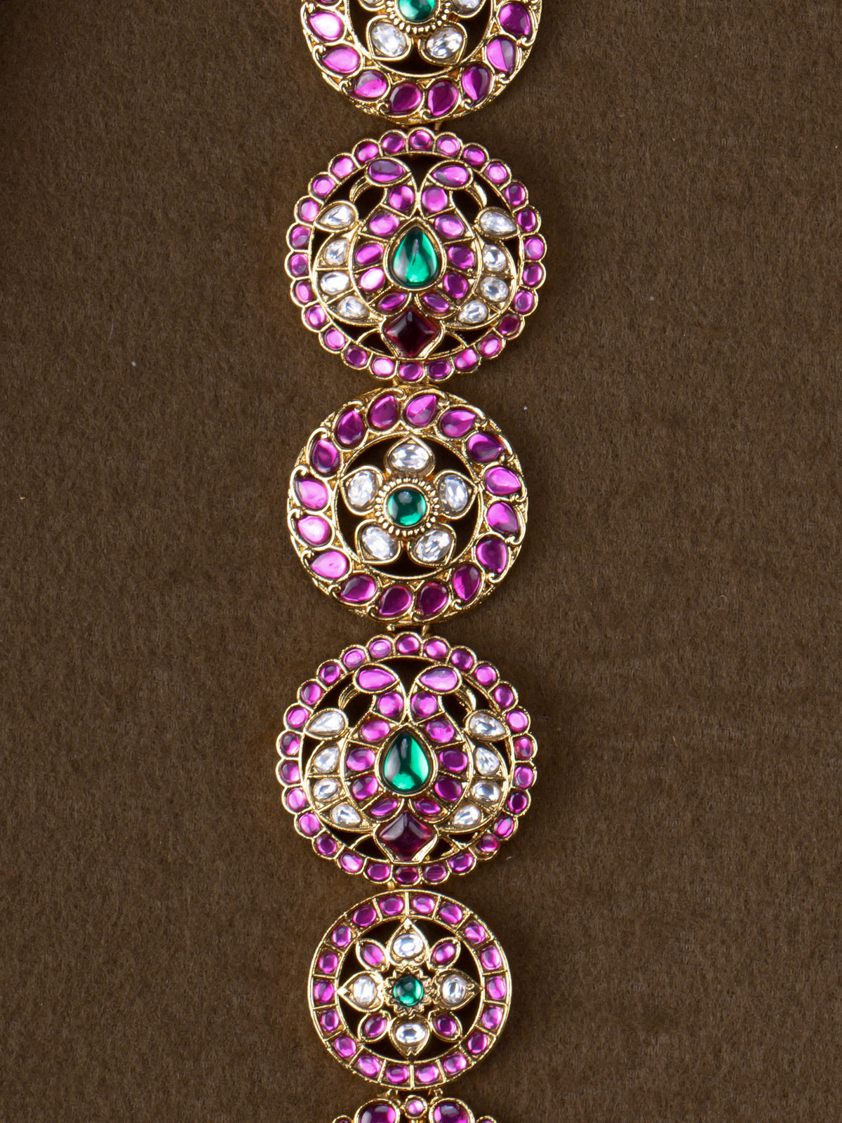 Padma Chakra Jada Billa - close-up of lotus and paisley motifs