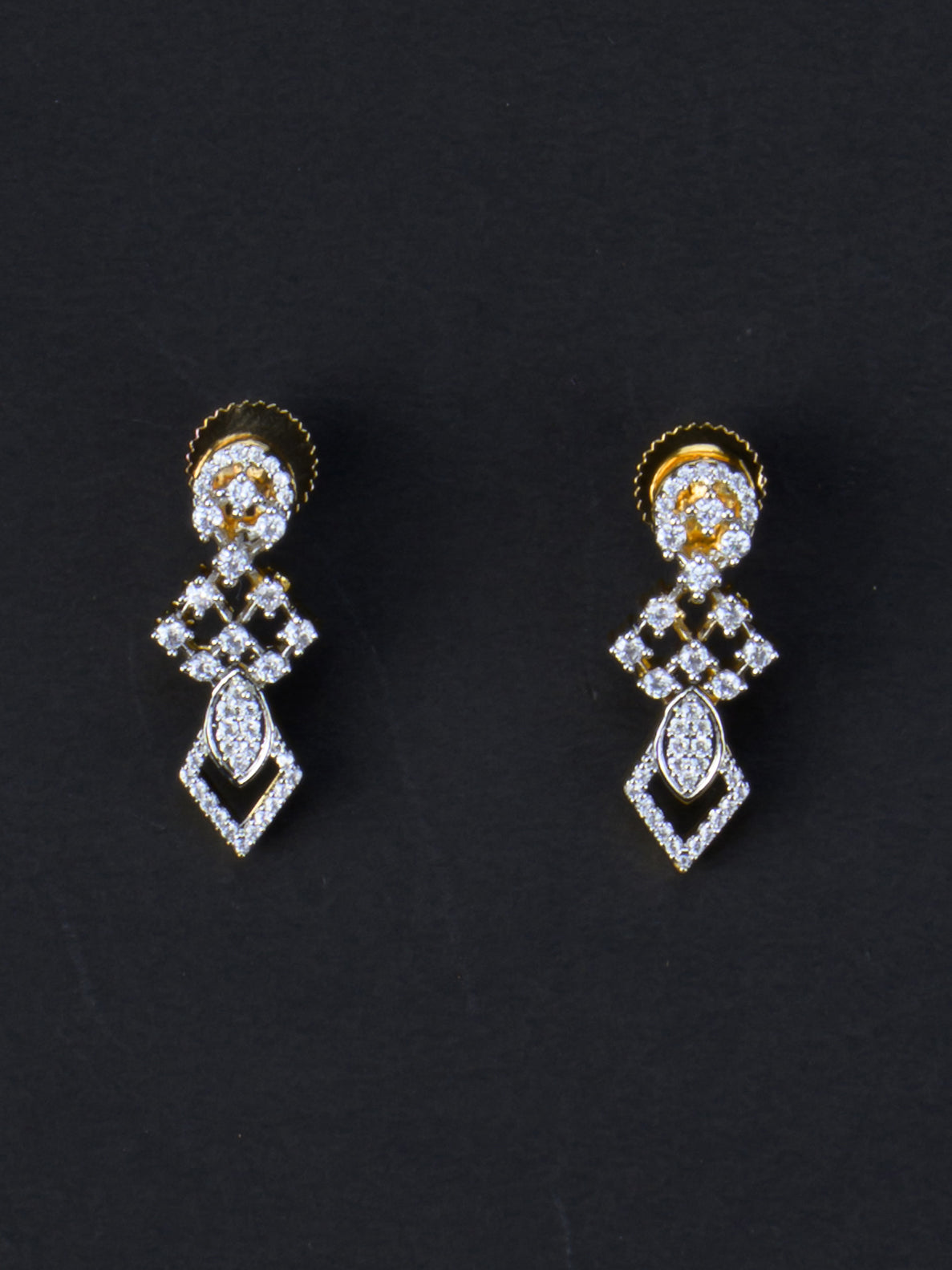 Ketaki AD Necklace Set - earrings