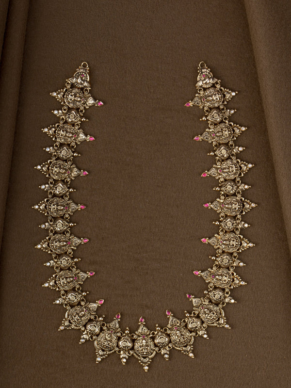 1Gm Gold Plated Mahalakshmi Nakshi Haaram