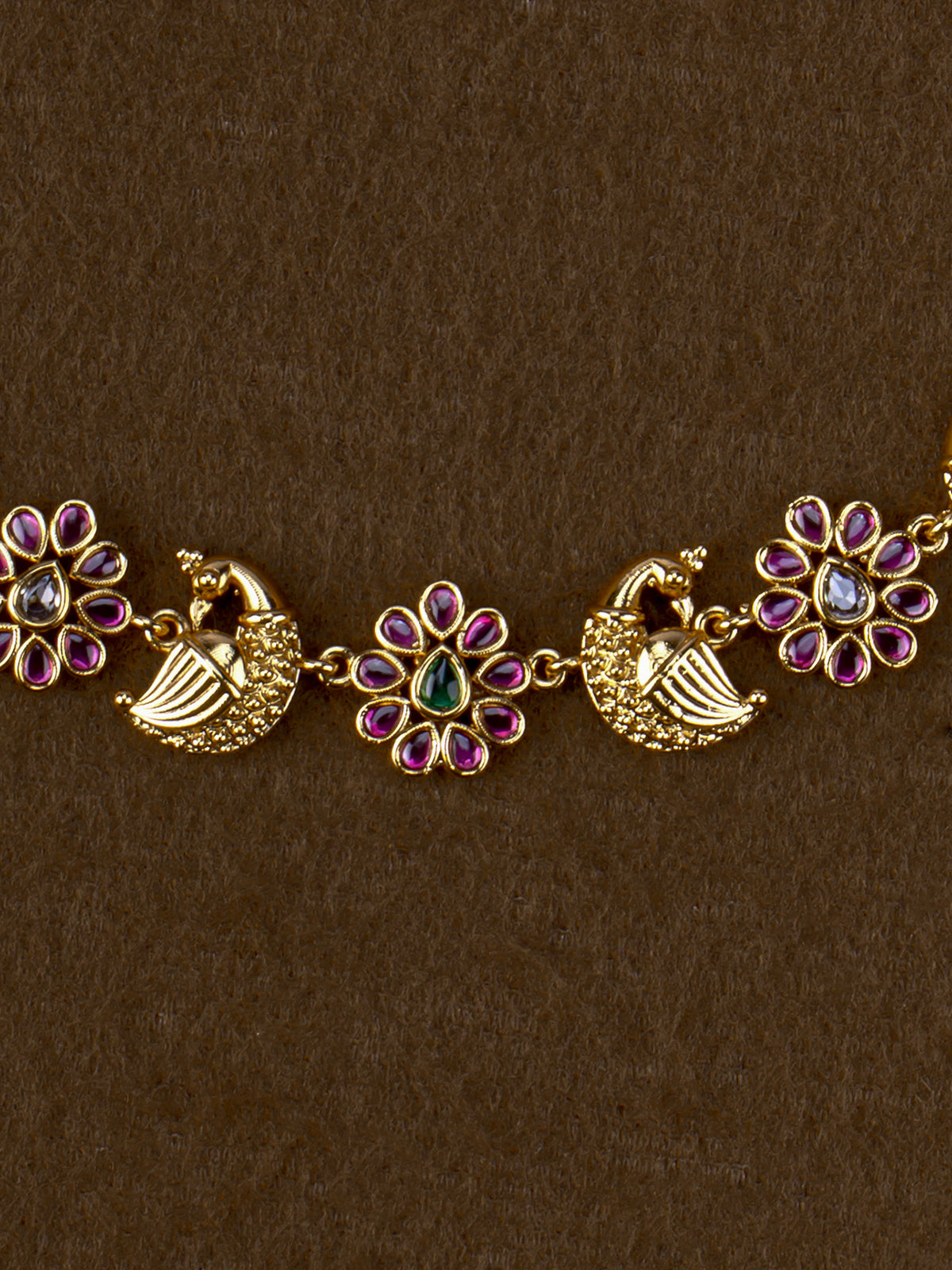 Mayura Pushpa Necklace Set