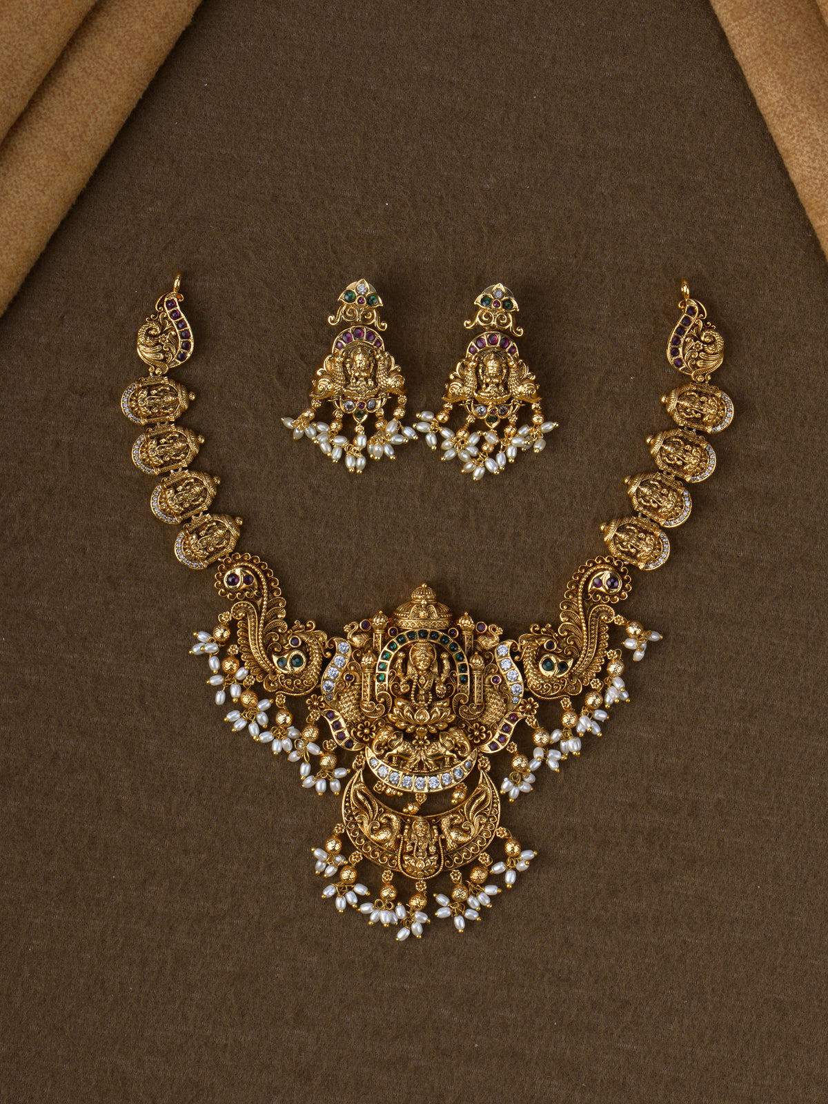 Antique Royal Lakshmi Necklace Set