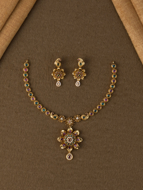 Pushpika Antique Necklace Set