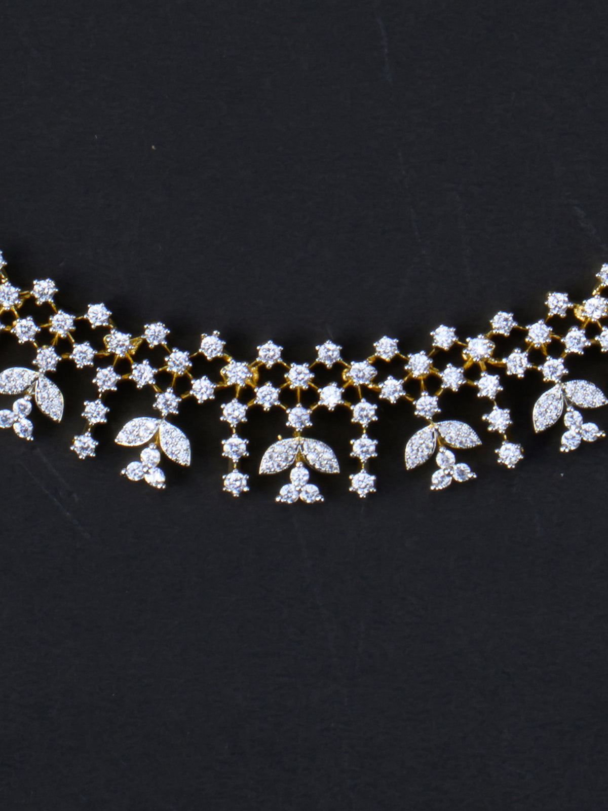 Patravali AD Necklace Set - necklace close-up