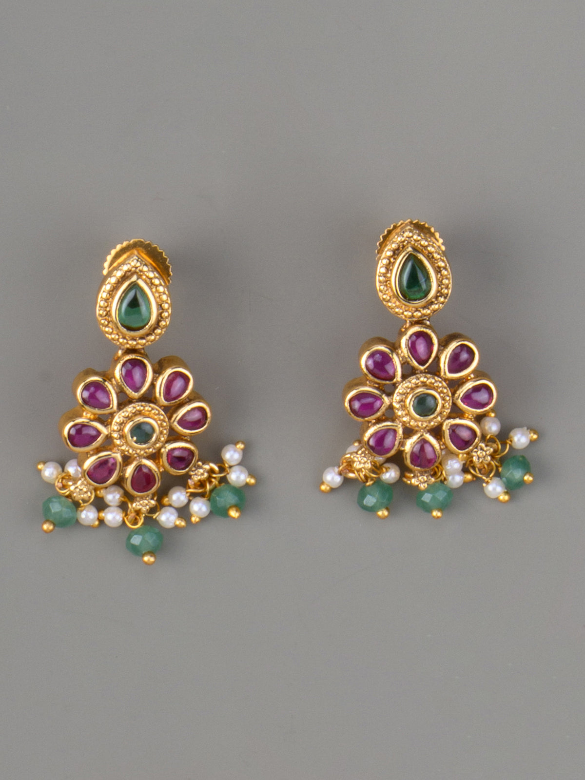 Tri Chithra Kempu Necklace