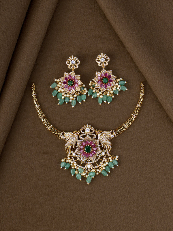 Mayuri Pushpa AD Necklace
