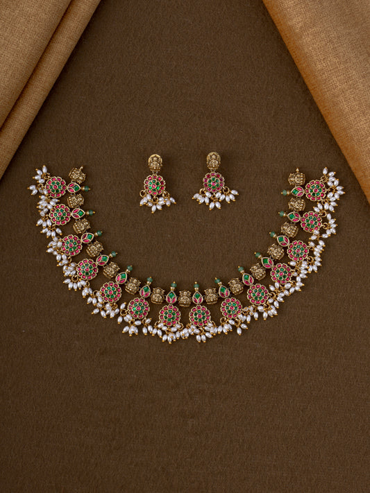 Pushpika Jadau Necklace Set