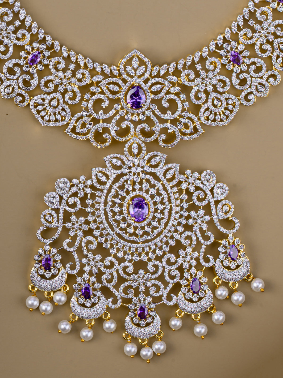 Somaaksha Diamond Haaram set