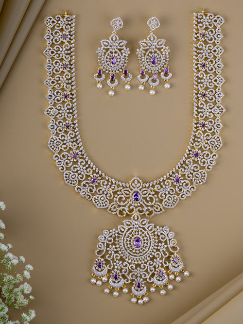 Somaaksha Diamond Haaram set