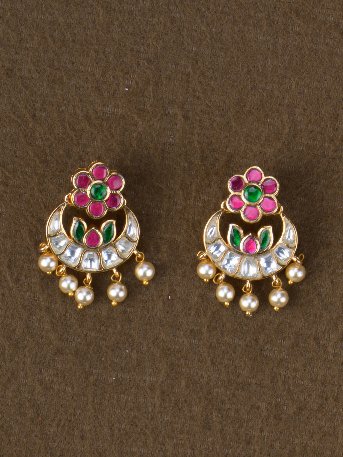 Jadau Kundan Floral Necklace Set