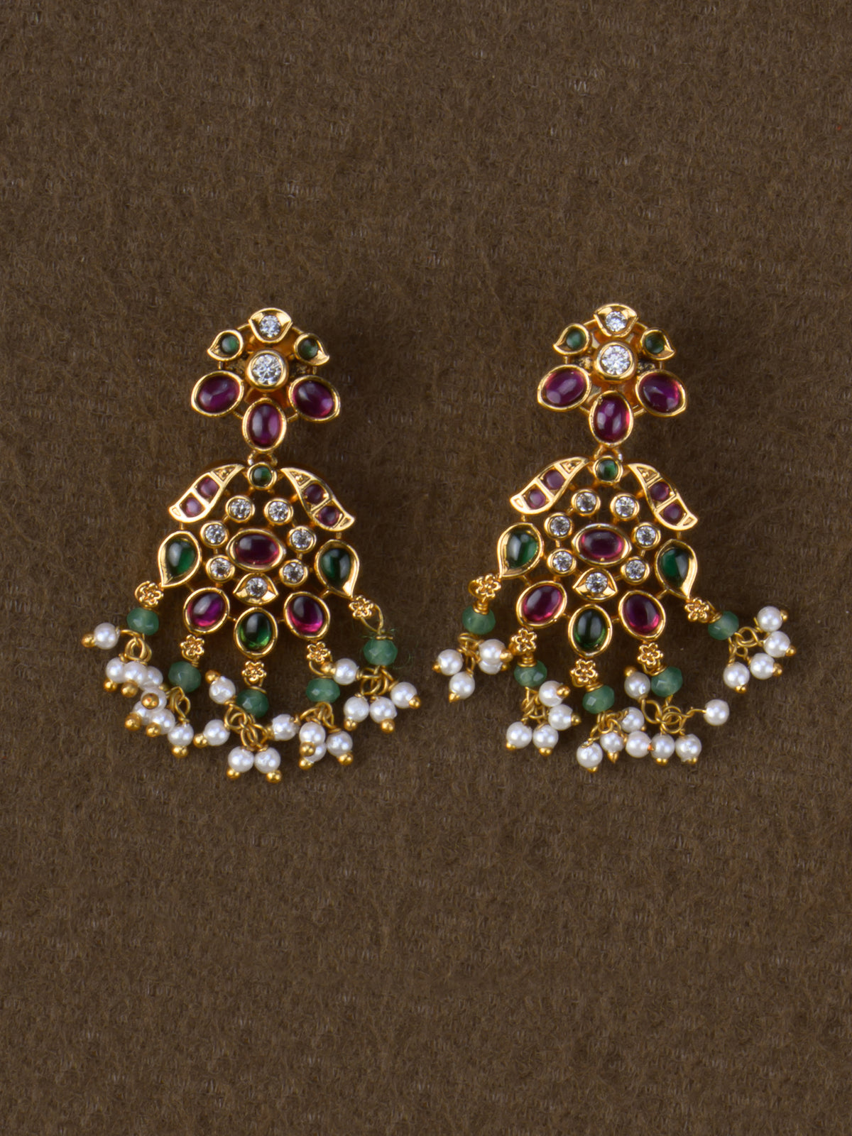 Kemp Mallika Necklace Set - Mix earrings