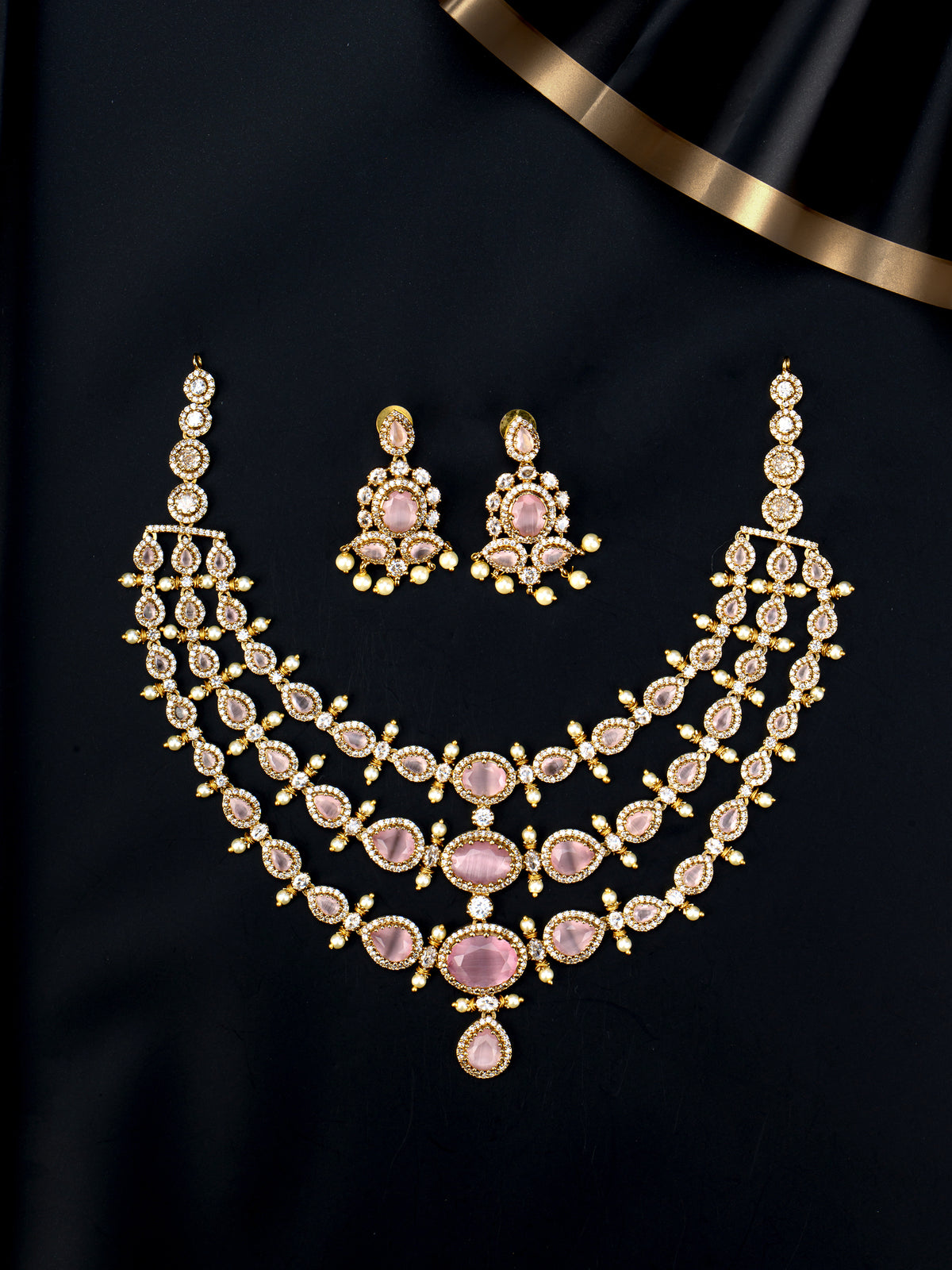 Triveni Blush Victorian Necklace
