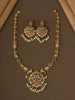 Antique Meenakari Peacock Haaram Set