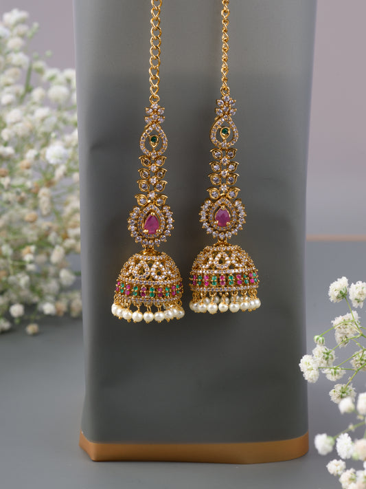 AD Jhumkas with mattal