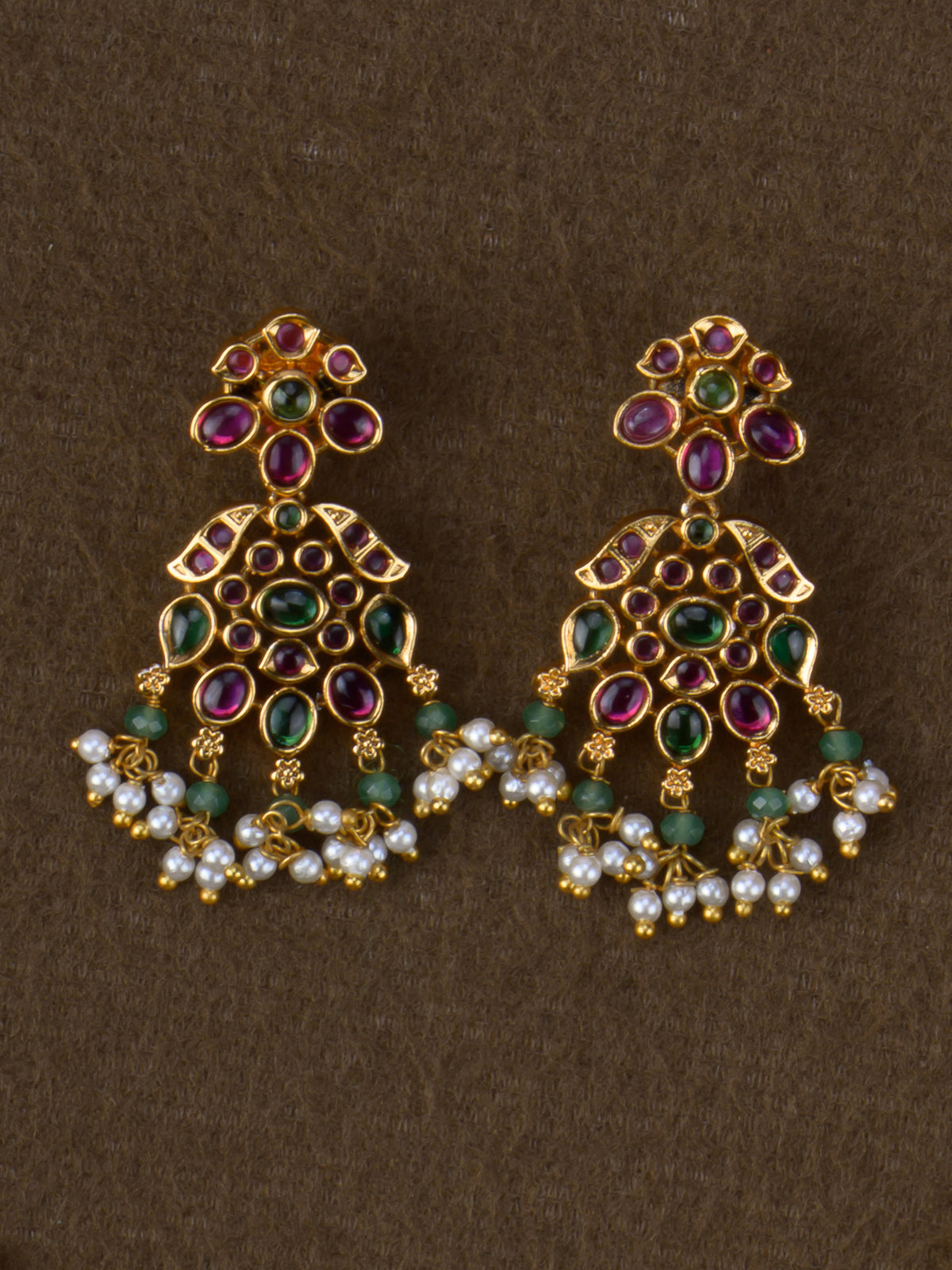 Kemp Mallika Necklace Set - Multi earrings