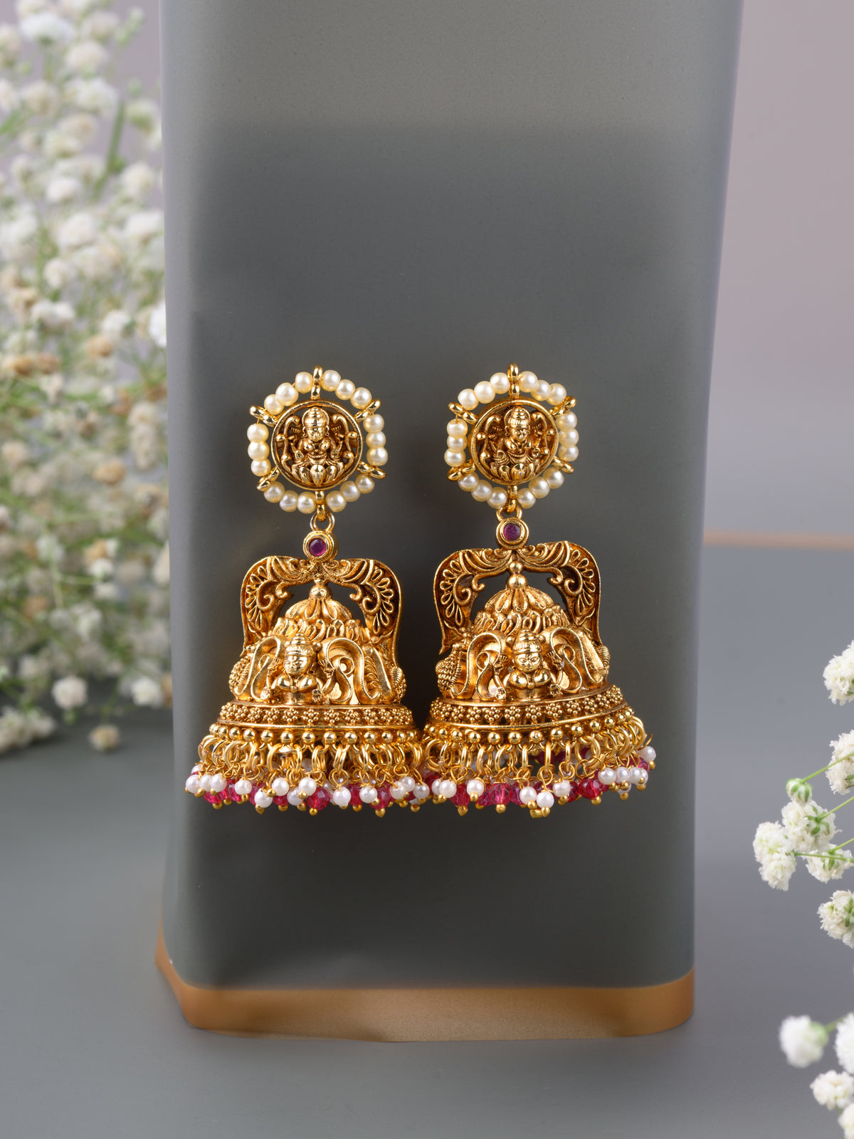 Trilokya Bridal Jhumkas