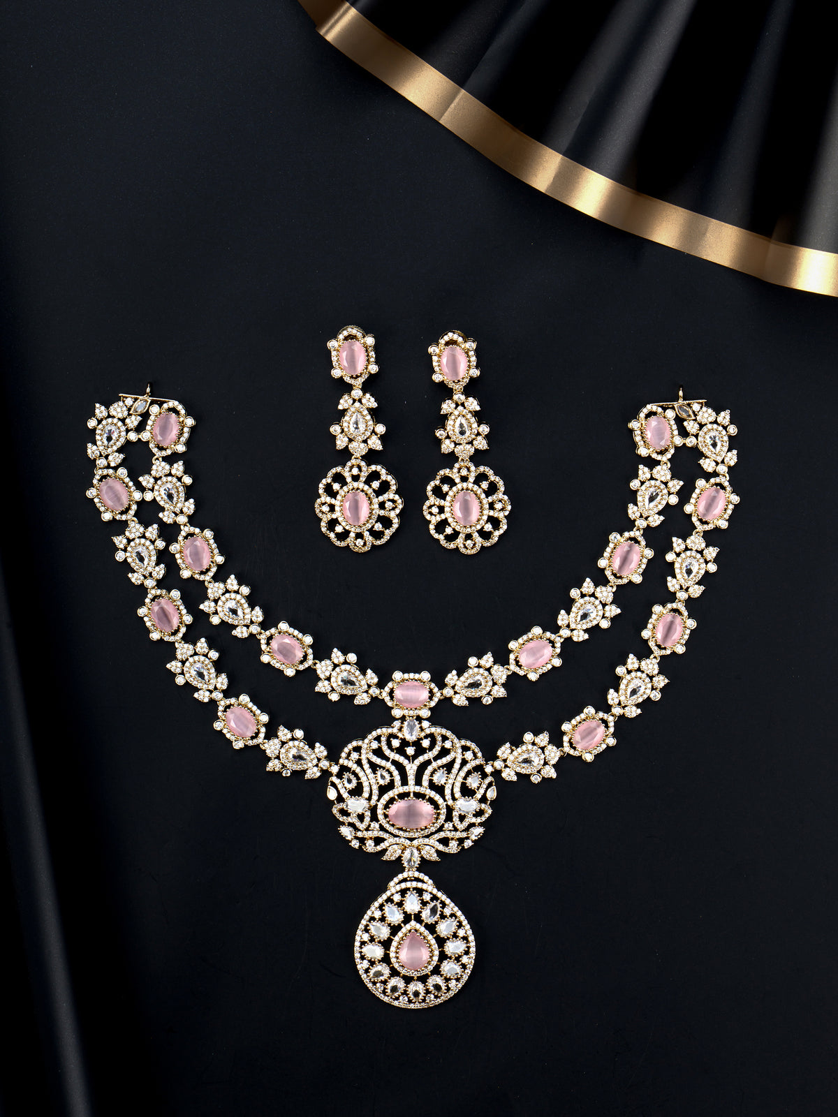 Roselle Victorian Double Layer Necklace