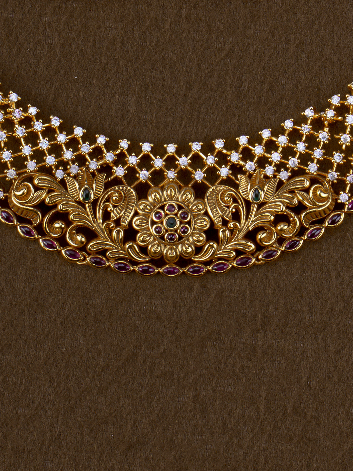 Jaali Pushpa Necklace Set