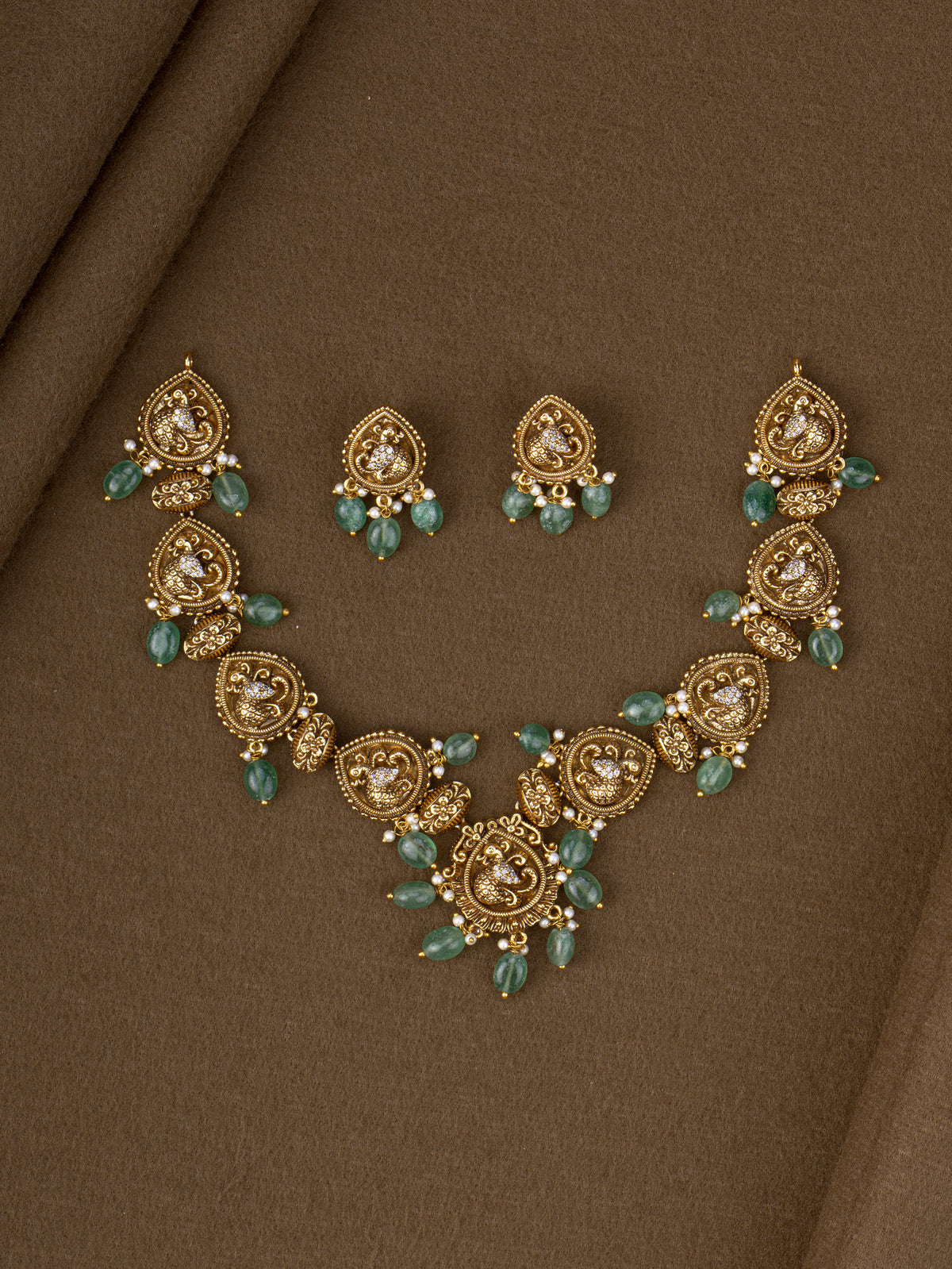 Tripika Antique Gold Necklace