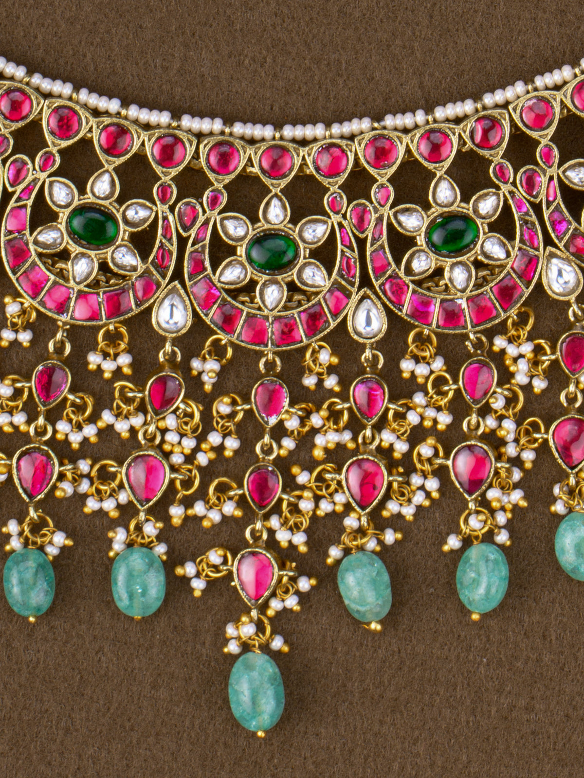 Smitha Jadau Drop Necklace