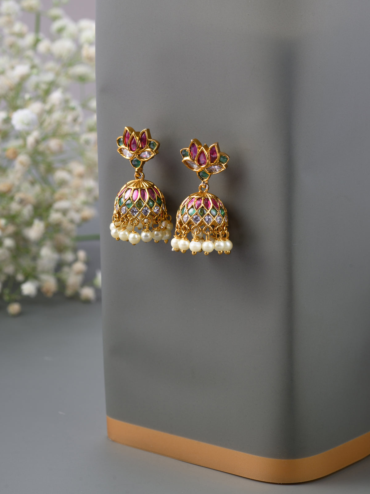 Padmasri Kempu Jhumkas