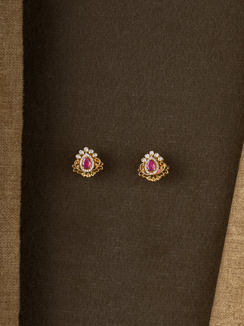 Bindu Ruby Zircon Studs