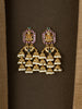 Mahalakshmi Peacock Layered Jhumkas