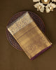 Kanakavalli Wine Banarasi Silk Saree