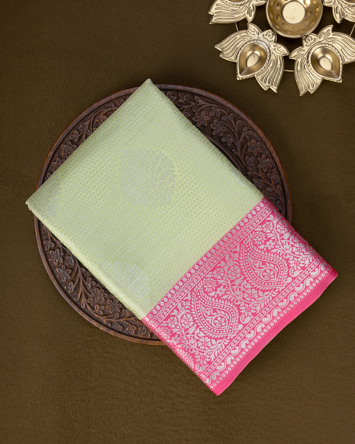 Kalyani Mint Tissue Silk Saree