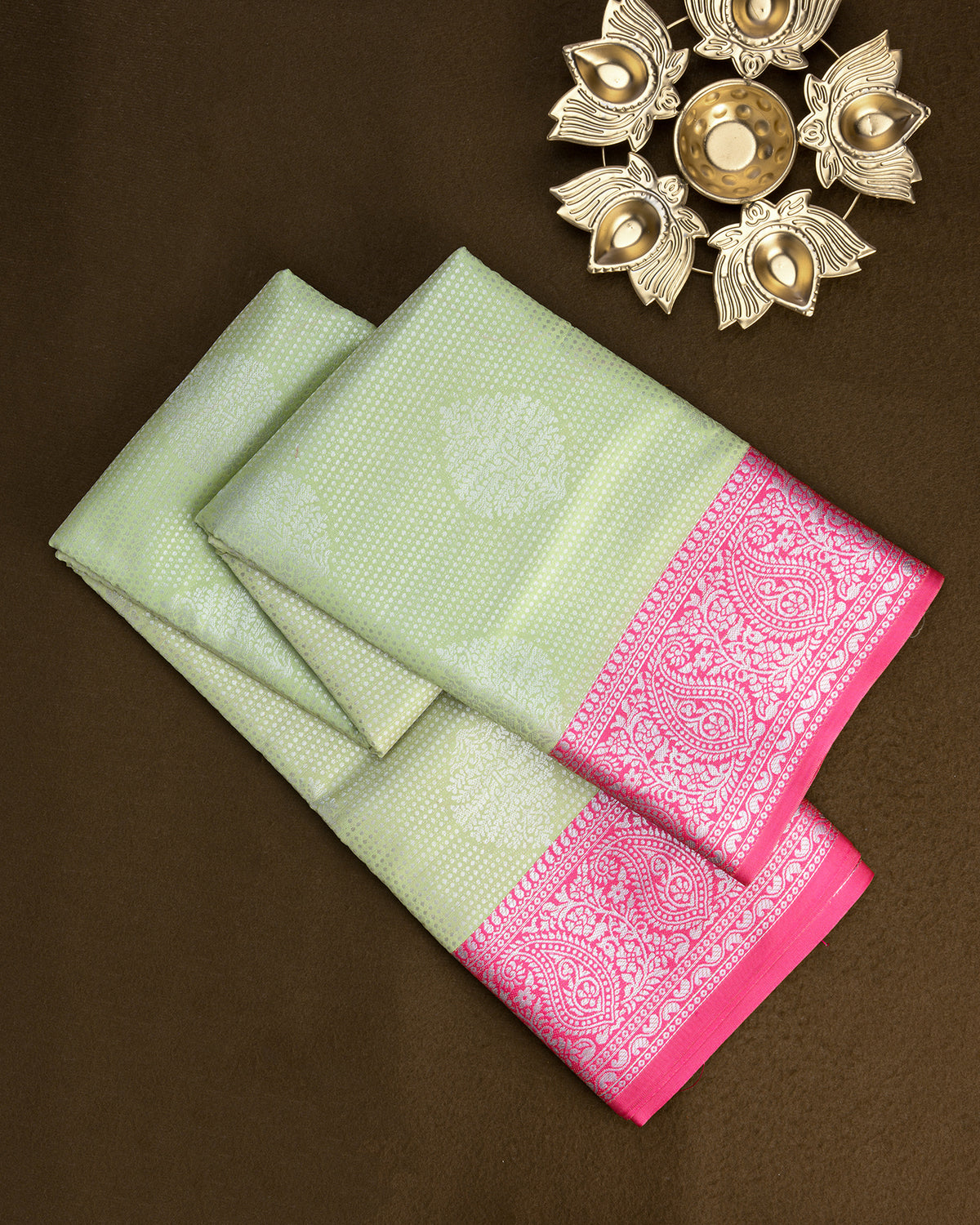 Kalyani Mint Tissue Silk Saree