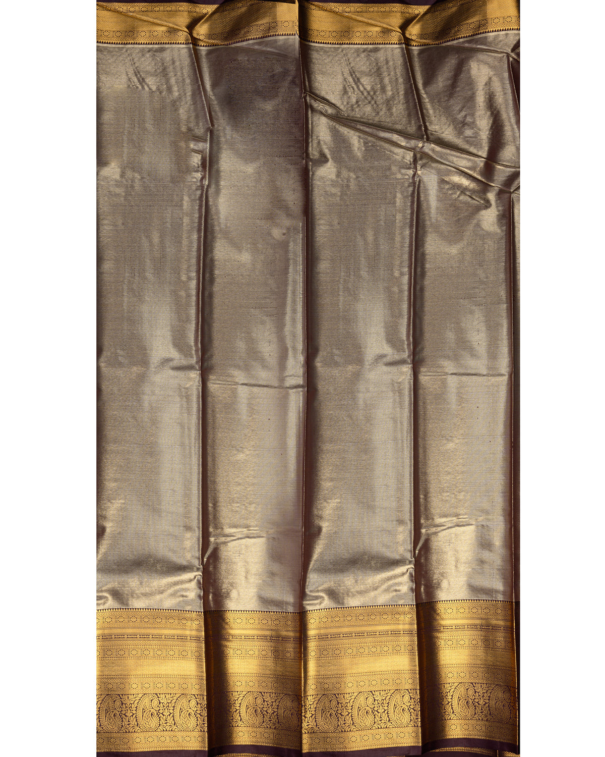Kanakavalli Wine Banarasi Silk Saree