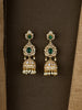 Shahi Emerald Zircon Jhumkas