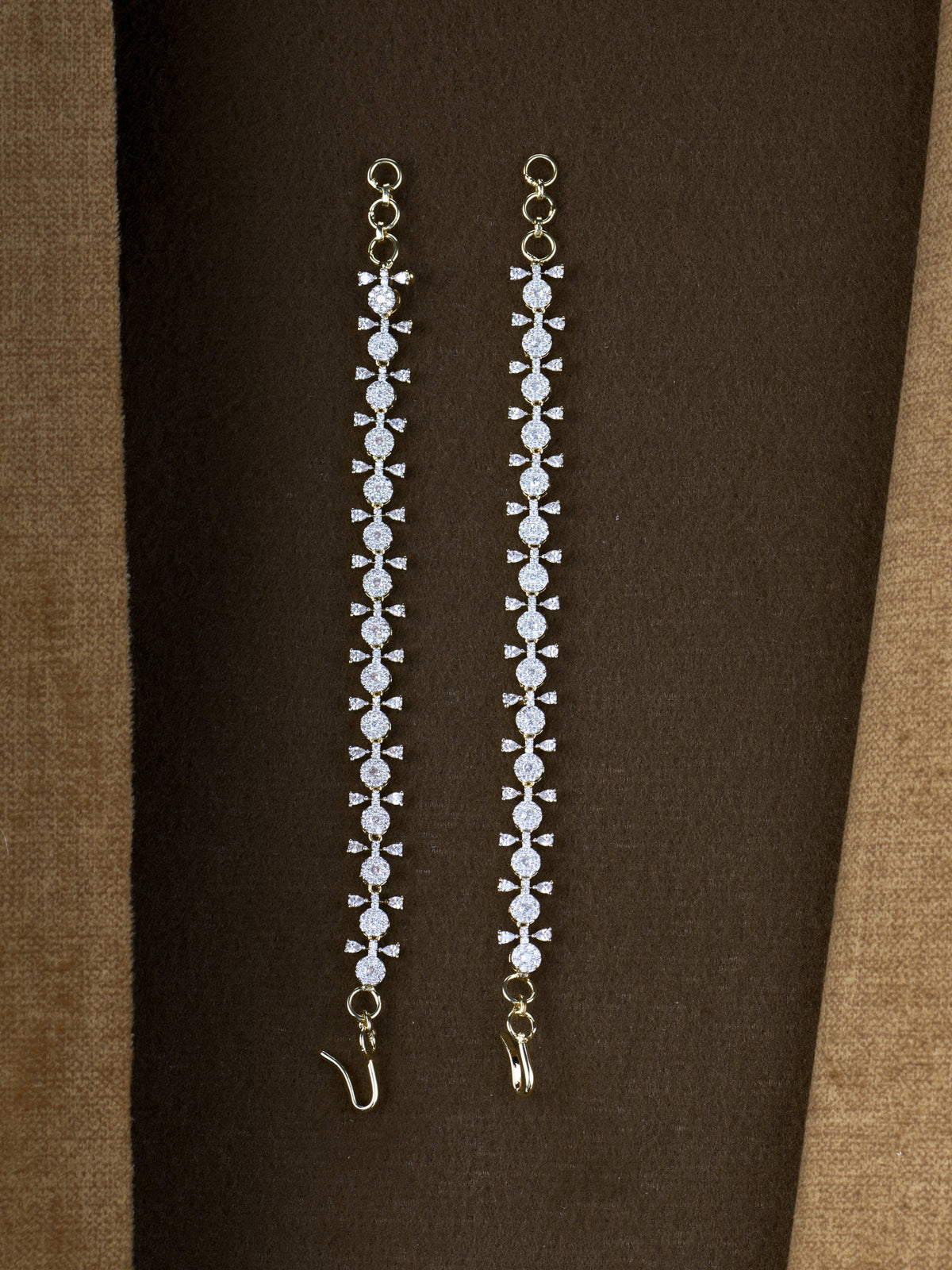 Hima Zircon Ear Chains